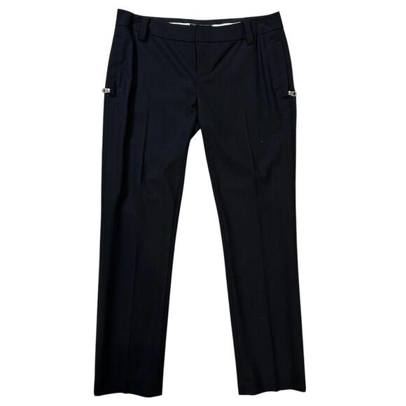 Rock & Republic Women’s Black Wool Blend Dress Pants Sz 4 Tailor Made Straight - Picture 1 of 15